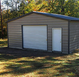 Custom garage and carport structures.