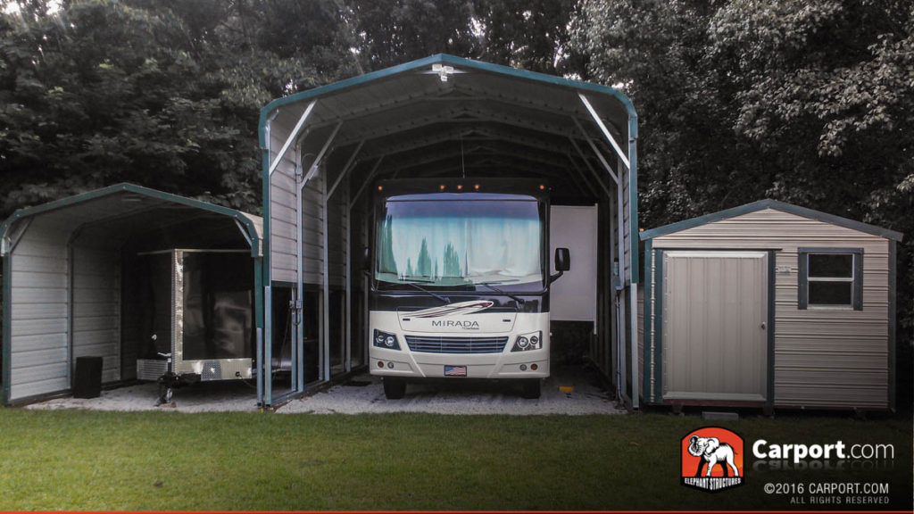 Carports are versatile enough to store anything