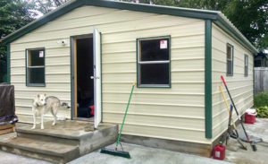 pre-fabricated steel home